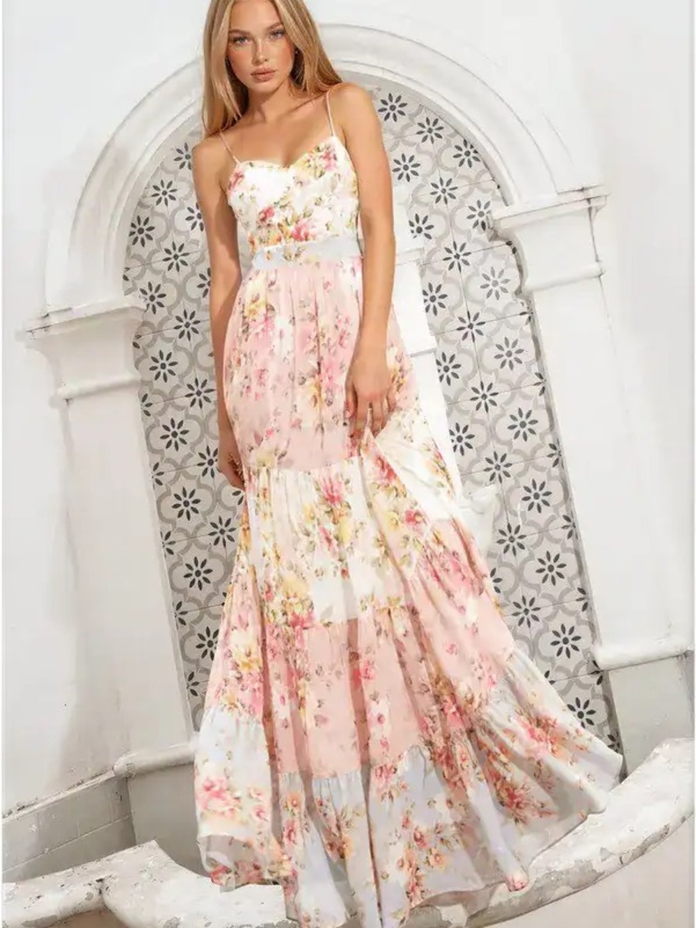 Yumi Kim Hillary Floral Tiered Maxi Dress